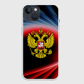 Чехол для iPhone 13 с принтом Россия в Екатеринбурге,  |  | abstraction | grunge | russia | sport | абстракция | герб | краска | русский | символика рф | спорт | спортивный | триколор | униформа | форма | я русский