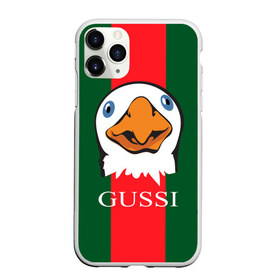 Чехол для iPhone 11 Pro матовый с принтом GUSSI в Екатеринбурге, Силикон |  | gucci | gussi ga ga ga | gussi gang | бренд | гусь | птица