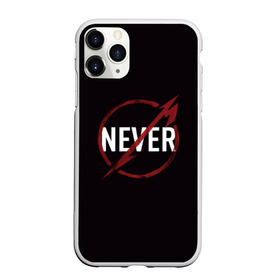 Чехол для iPhone 11 Pro матовый с принтом Metallica Never в Екатеринбурге, Силикон |  | металика | металлика | никогда | рок