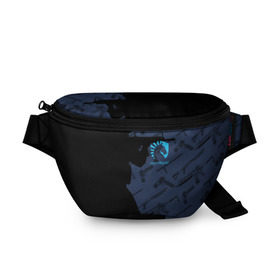 Поясная сумка 3D с принтом TEAM LIQUID E-SPORT CS GO в Екатеринбурге, 100% полиэстер | плотная ткань, ремень с регулируемой длиной, внутри несколько карманов для мелочей, основное отделение и карман с обратной стороны сумки застегиваются на молнию | 2019 | blue | cs go | cybersport | esport | liquid | logo | pro league | team | team liquid | киберспорт | логотип | тим ликвид | фирменные цвета