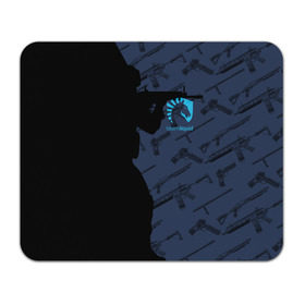 Коврик для мышки прямоугольный с принтом TEAM LIQUID E-SPORT CS GO в Екатеринбурге, натуральный каучук | размер 230 х 185 мм; запечатка лицевой стороны | Тематика изображения на принте: 2019 | blue | cs go | cybersport | esport | liquid | logo | pro league | team | team liquid | киберспорт | логотип | тим ликвид | фирменные цвета