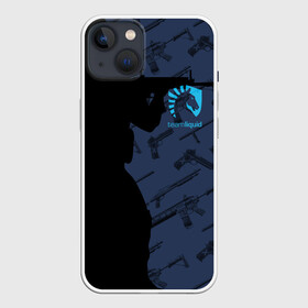 Чехол для iPhone 13 с принтом TEAM LIQUID E SPORT CS GO в Екатеринбурге,  |  | 2019 | blue | cs go | cybersport | esport | liquid | logo | pro league | team | team liquid | киберспорт | логотип | тим ликвид | фирменные цвета