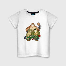Детская футболка хлопок с принтом Battletoads в Екатеринбурге, 100% хлопок | круглый вырез горловины, полуприлегающий силуэт, длина до линии бедер | Тематика изображения на принте: battletoads | games | xbox