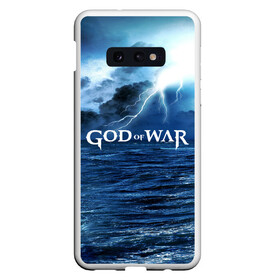 Чехол для Samsung S10E с принтом God of WAR в Екатеринбурге, Силикон | Область печати: задняя сторона чехла, без боковых панелей | Тематика изображения на принте: atreus | god of war | god of war 4 | gow | kratos | ps4 | атрей | бог войны | гов | зы4 | кратос | левиафан | мальчик | мимир | мировой змей | пиратs | руны | эксклюзив