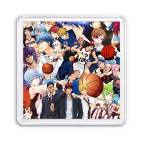 Магнит 55*55 с принтом Kuroko no Basket в Екатеринбурге, Пластик | Размер: 65*65 мм; Размер печати: 55*55 мм | аниме | баскетбол | спорт