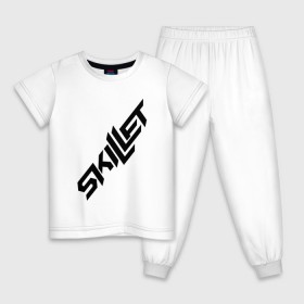 Детская пижама хлопок с принтом Skillet в Екатеринбурге, 100% хлопок |  брюки и футболка прямого кроя, без карманов, на брюках мягкая резинка на поясе и по низу штанин
 | 