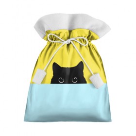 Подарочный 3D мешок с принтом Кот спрятался в Екатеринбурге, 100% полиэстер | Размер: 29*39 см | 3d | cat | иллюстрация | кот | кот спрятался | кошка | минимализм | рисунок | цифровое искусство