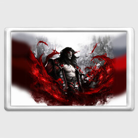 Магнит 45*70 с принтом Castlevania: Lords of Shadow в Екатеринбурге, Пластик | Размер: 78*52 мм; Размер печати: 70*45 | Тематика изображения на принте: бельмонт | вампир | габриэль | комбо | монстр | оружие | приём | слэшер | ужас | фэнтези | череп