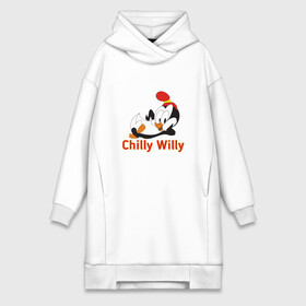 Платье-худи хлопок с принтом Chilly Willy в Екатеринбурге,  |  | chilly | chilly willy | арт | животные | милые | мультфильмы | пингвины | чилли вилли