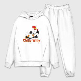 Мужской костюм хлопок OVERSIZE с принтом Chilly Willy в Екатеринбурге,  |  | chilly | chilly willy | арт | животные | милые | мультфильмы | пингвины | чилли вилли