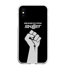 Чехол для iPhone XS Max матовый с принтом Rise in revolution - Skillet в Екатеринбурге, Силикон | Область печати: задняя сторона чехла, без боковых панелей | Тематика изображения на принте: skilet | skillet | альтернативный | гранж | группа | джен леджер | джон купер | индастриал | кори купер | метал | ню | пост | рок | сет моррисон | симфоник | скилет | хард | христианский