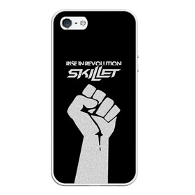 Чехол для iPhone 5/5S матовый с принтом Rise in revolution - Skillet в Екатеринбурге, Силикон | Область печати: задняя сторона чехла, без боковых панелей | skilet | skillet | альтернативный | гранж | группа | джен леджер | джон купер | индастриал | кори купер | метал | ню | пост | рок | сет моррисон | симфоник | скилет | хард | христианский