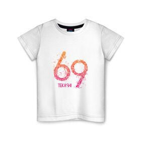 Детская футболка хлопок с принтом Tekashi69 в Екатеринбурге, 100% хлопок | круглый вырез горловины, полуприлегающий силуэт, длина до линии бедер | Тематика изображения на принте: 6ix9ine | sixnine | tekashi