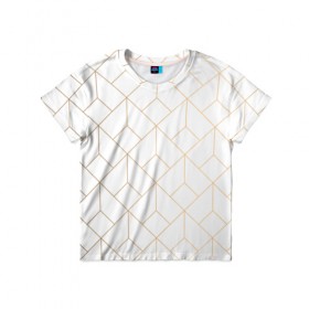 Детская футболка 3D с принтом Красивая геометрия в Екатеринбурге, 100% гипоаллергенный полиэфир | прямой крой, круглый вырез горловины, длина до линии бедер, чуть спущенное плечо, ткань немного тянется | геометрия | треугольники