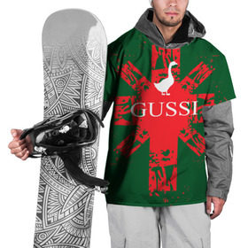 Накидка на куртку 3D с принтом GUSSI Union Jack в Екатеринбурге, 100% полиэстер |  | gucci | gussi ga ga ga | gussi gang | бренд | британия | великобритания | птица | юнион джек