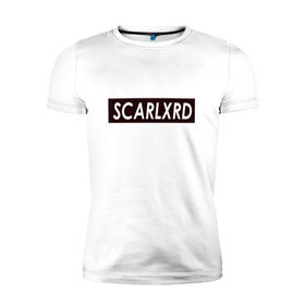 Мужская футболка премиум с принтом scarlxrd_black в Екатеринбурге, 92% хлопок, 8% лайкра | приталенный силуэт, круглый вырез ворота, длина до линии бедра, короткий рукав | scarlxrd | мариус