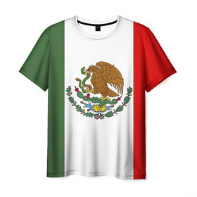 Мужская футболка 3D с принтом Мексика Чемпионат Мира в Екатеринбурге, 100% полиэфир | прямой крой, круглый вырез горловины, длина до линии бедер | mexico | бразилия | мексика | сборная мексики | футбол | чемпионат мира