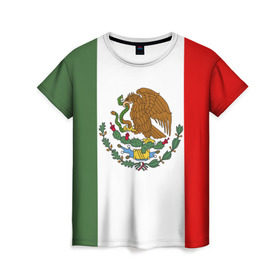 Женская футболка 3D с принтом Мексика Чемпионат Мира в Екатеринбурге, 100% полиэфир ( синтетическое хлопкоподобное полотно) | прямой крой, круглый вырез горловины, длина до линии бедер | mexico | бразилия | мексика | сборная мексики | футбол | чемпионат мира