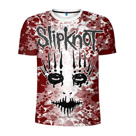 Мужская футболка 3D спортивная с принтом Slipknot Joey Jordison в Екатеринбурге, 100% полиэстер с улучшенными характеристиками | приталенный силуэт, круглая горловина, широкие плечи, сужается к линии бедра | 