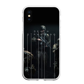 Чехол для iPhone XS Max матовый с принтом DEATH STRANDING в Екатеринбурге, Силикон | Область печати: задняя сторона чехла, без боковых панелей | hideo kojima | hilermo del toro | kojima productions | norman reedus | бурят гений | гильермо дель торо | леа сейду | лея | мадс миккельсен | норман ридус | хидео кодзима