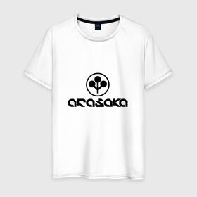 Мужская футболка хлопок с принтом ARASAKA   CYBERPUNK 2077 в Екатеринбурге, 100% хлопок | прямой крой, круглый вырез горловины, длина до линии бедер, слегка спущенное плечо. | 
