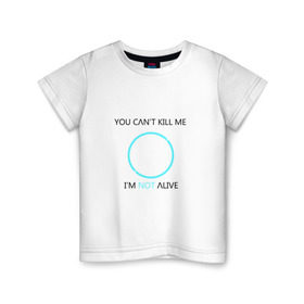 Детская футболка хлопок с принтом Detroit Become Human в Екатеринбурге, 100% хлопок | круглый вырез горловины, полуприлегающий силуэт, длина до линии бедер | android | dbh | detroit | detroit become human | deviant | game | gamer | андроид | девиант | детройт | игра
