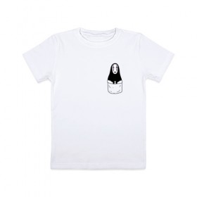 Детская футболка хлопок с принтом Унесённые призраками в Екатеринбурге, 100% хлопок | круглый вырез горловины, полуприлегающий силуэт, длина до линии бедер | spirited away | миядзаки | хаяо