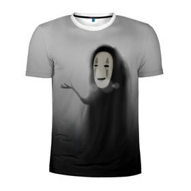 Мужская футболка 3D спортивная с принтом Унесенные призраками в Екатеринбурге, 100% полиэстер с улучшенными характеристиками | приталенный силуэт, круглая горловина, широкие плечи, сужается к линии бедра | spirited away | миядзаки | хаяо