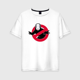 Женская футболка хлопок Oversize с принтом Унесённые призраками в Екатеринбурге, 100% хлопок | свободный крой, круглый ворот, спущенный рукав, длина до линии бедер
 | spirited away | миядзаки | хаяо