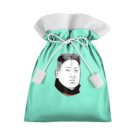Подарочный 3D мешок с принтом Ким чен ын в Екатеринбурге, 100% полиэстер | Размер: 29*39 см | Тематика изображения на принте: 