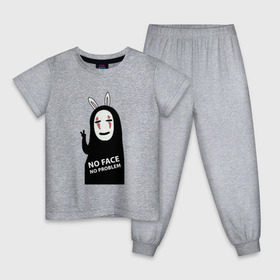 Детская пижама хлопок с принтом Унесенные призраками в Екатеринбурге, 100% хлопок |  брюки и футболка прямого кроя, без карманов, на брюках мягкая резинка на поясе и по низу штанин
 | spirited away | миядзаки | хаяо