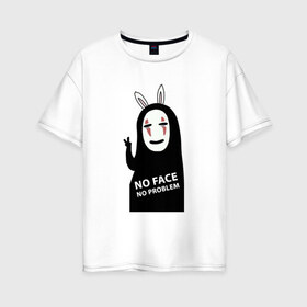 Женская футболка хлопок Oversize с принтом Унесенные призраками в Екатеринбурге, 100% хлопок | свободный крой, круглый ворот, спущенный рукав, длина до линии бедер
 | spirited away | миядзаки | хаяо