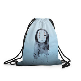 Рюкзак-мешок 3D с принтом Унесенные призраками в Екатеринбурге, 100% полиэстер | плотность ткани — 200 г/м2, размер — 35 х 45 см; лямки — толстые шнурки, застежка на шнуровке, без карманов и подкладки | spirited away | миядзаки | хаяо