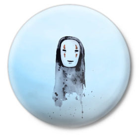 Значок с принтом Унесенные призраками в Екатеринбурге,  металл | круглая форма, металлическая застежка в виде булавки | spirited away | миядзаки | хаяо