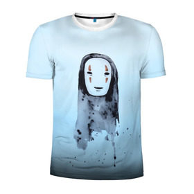 Мужская футболка 3D спортивная с принтом Унесенные призраками в Екатеринбурге, 100% полиэстер с улучшенными характеристиками | приталенный силуэт, круглая горловина, широкие плечи, сужается к линии бедра | spirited away | миядзаки | хаяо