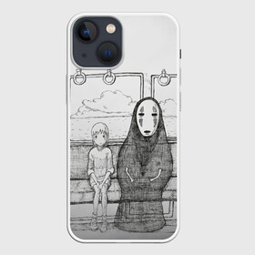 Чехол для iPhone 13 mini с принтом Тихиро и Каонаси в Екатеринбурге,  |  | spirited away | миядзаки | хаяо