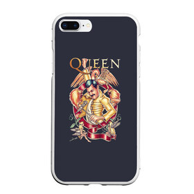 Чехол для iPhone 7Plus/8 Plus матовый с принтом Queen в Екатеринбурге, Силикон | Область печати: задняя сторона чехла, без боковых панелей | paul rodgers | queen | quen | брайан мэй | глэм | группа | джон дикон | квин | королева | куин | меркури | меркьюри | мэркури | поп | роджер тейлор | рок | фредди | фреди | хард | хардрок