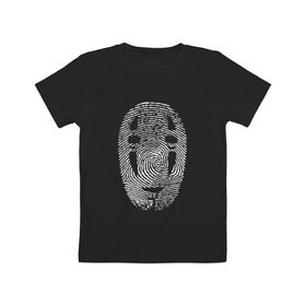 Детская футболка хлопок с принтом Безликий в Екатеринбурге, 100% хлопок | круглый вырез горловины, полуприлегающий силуэт, длина до линии бедер | spirited away | миядзаки | хаяо