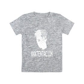 Детская футболка хлопок с принтом xxxtentacion в Екатеринбурге, 100% хлопок | круглый вырез горловины, полуприлегающий силуэт, длина до линии бедер | Тематика изображения на принте: 