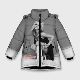 Зимняя куртка для девочек 3D с принтом Britney _ в Екатеринбурге, ткань верха — 100% полиэстер; подклад — 100% полиэстер, утеплитель — 100% полиэстер. | длина ниже бедра, удлиненная спинка, воротник стойка и отстегивающийся капюшон. Есть боковые карманы с листочкой на кнопках, утяжки по низу изделия и внутренний карман на молнии. 

Предусмотрены светоотражающий принт на спинке, радужный светоотражающий элемент на пуллере молнии и на резинке для утяжки. | baby one more time | britney spears | oops | бритни спирс
