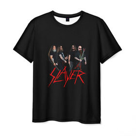 Мужская футболка 3D с принтом Slayer в Екатеринбурге, 100% полиэфир | прямой крой, круглый вырез горловины, длина до линии бедер | slayer | гэри холт | керри кинг | музыка | пол бостаф | рок группа | слаер | слайер | слеар | слеер | слейр | слеяр | том арайа | хеви