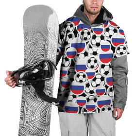 Накидка на куртку 3D с принтом Футбольный Поп арт Россия в Екатеринбурге, 100% полиэстер |  | pop art | style | безумство | комикс | микс | поп арт | футбол | яркие | яркое | яркости