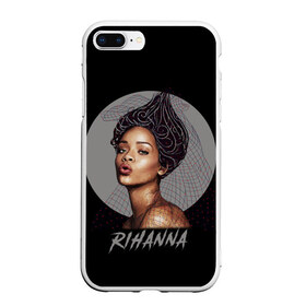 Чехол для iPhone 7Plus/8 Plus матовый с принтом Rihanna в Екатеринбурге, Силикон | Область печати: задняя сторона чехла, без боковых панелей | Тематика изображения на принте: rihanna | риана | рианна