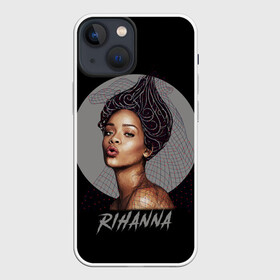 Чехол для iPhone 13 mini с принтом Rihanna в Екатеринбурге,  |  | Тематика изображения на принте: rihanna | риана | рианна