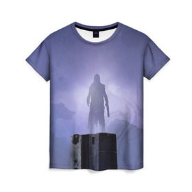 Женская футболка 3D с принтом DESTINY 2 FORSAKEN в Екатеринбурге, 100% полиэфир ( синтетическое хлопкоподобное полотно) | прямой крой, круглый вырез горловины, длина до линии бедер | destiny | dlc | forsaken | герои | дестини
