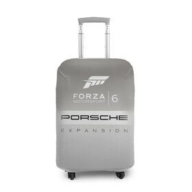 Чехол для чемодана 3D с принтом Forza Motorsport 6 в Екатеринбурге, 86% полиэфир, 14% спандекс | двустороннее нанесение принта, прорези для ручек и колес | gear | top | авангард | вип | гонки | машина | офф | порше | сиквел | сила | скорость | спин