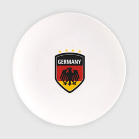 Тарелка с принтом Germany в Екатеринбурге, фарфор | диаметр - 210 мм
диаметр для нанесения принта - 120 мм | football | germany | sport | германия | мяч | нойер | орёл | сборная | спорт | флаг | футбол | чемпионат мира