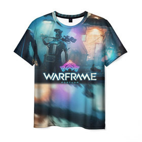Мужская футболка 3D с принтом WARFRAME FORTUNA в Екатеринбурге, 100% полиэфир | прямой крой, круглый вырез горловины, длина до линии бедер | 2019 | fortuna | stalker | warframe | варфрейм | сталкер | тэнно
