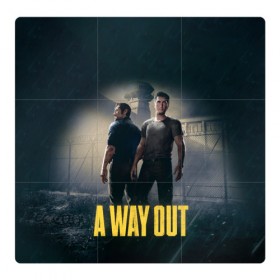 Магнитный плакат 3Х3 с принтом A WAY OUT в Екатеринбурге, Полимерный материал с магнитным слоем | 9 деталей размером 9*9 см | 