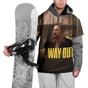 Накидка на куртку 3D с принтом A Way Out Vincent в Екатеринбурге, 100% полиэстер |  | 